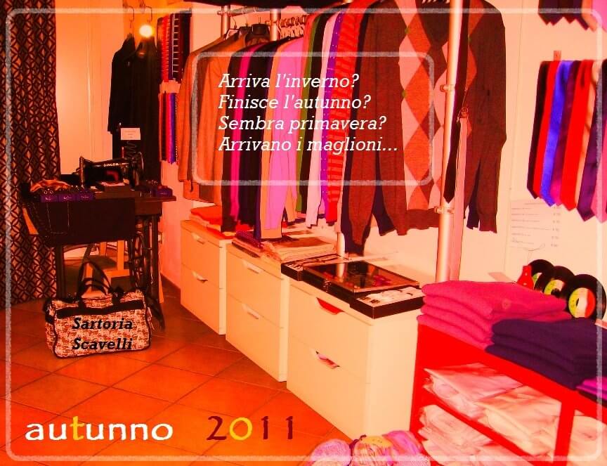 Arriva l'inverno? Finisce l'autunno? Sembra primavera? Arrivano i maglioni...
