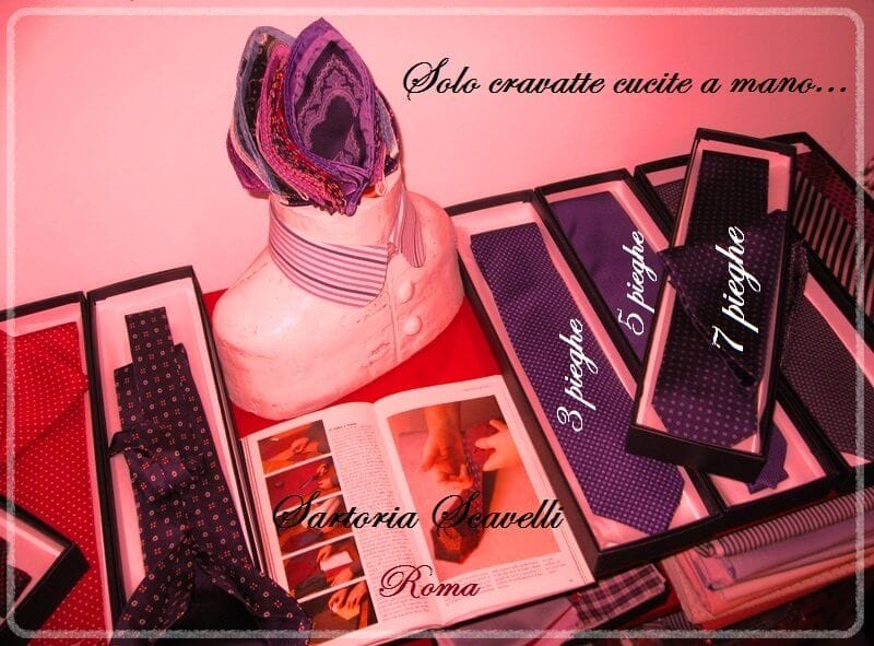 Solo cravatte cucite a mano...