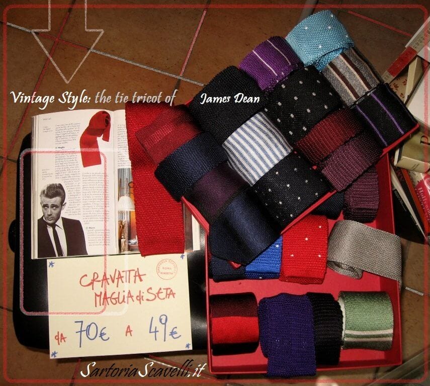 Cravatta in maglia di seta