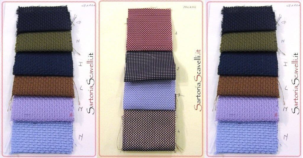 Campionario seta 2012 per Cravatte su misura