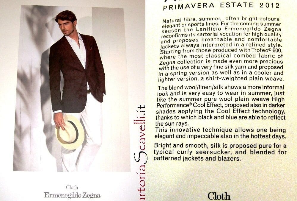 Catalogo Cloth Ermenegildo Zegna Primavera-Estate 2012