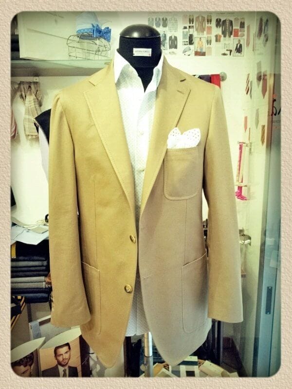Giacca sartoriale in cotone Ermenegildo Zegna ~ Sartoria Scavelli 