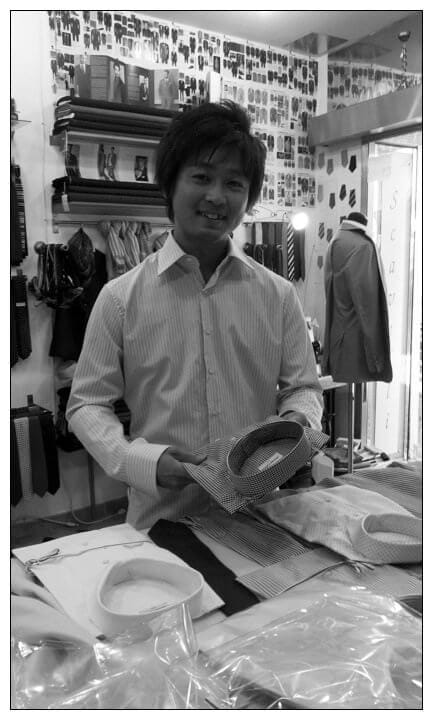 A japanese customer in Sartoria Scavelli ~ Rome 