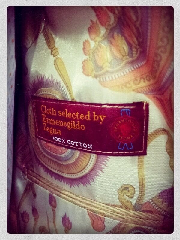 Giacca sartoriale in cotone Ermenegildo Zegna ~ Sartoria Scavelli