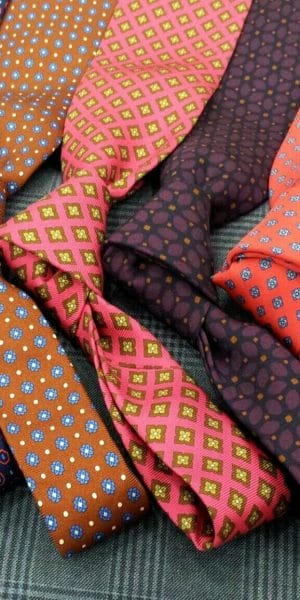 Cravatte in micro fantasia