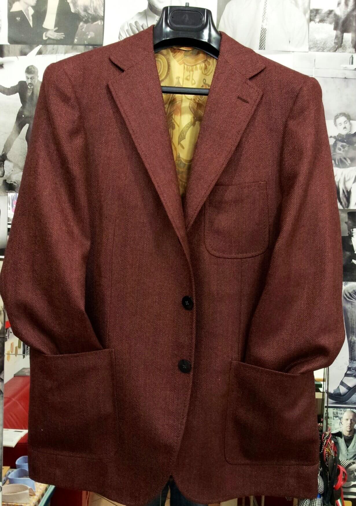 Giacca su misura in lana/cashmere ~ Sartoria Scavelli Roma