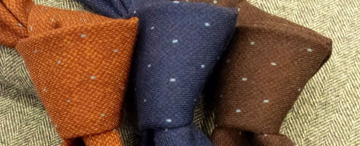 Cravatte in lana e seta ~ Sartoria Scavelli Roma