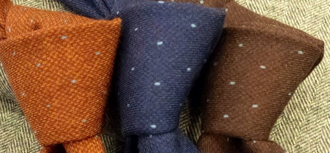 Cravatte in lana e seta ~ Sartoria Scavelli Roma