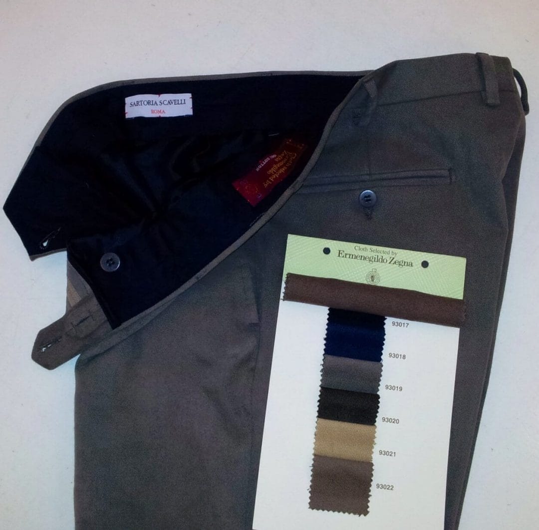 Pantaloni su misura ~ Sartoria Scavelli Roma