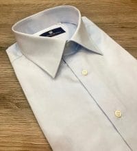 Camicia Sartoriale Popeline Celeste