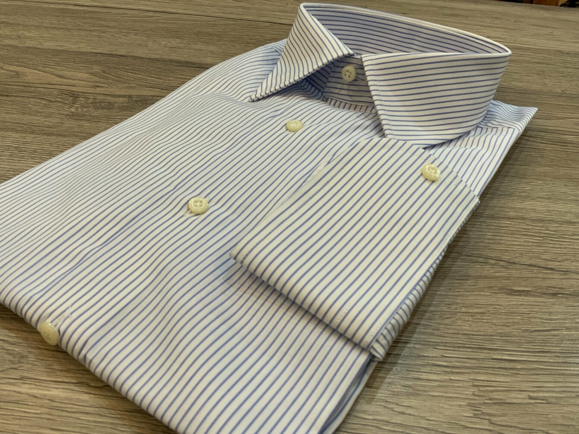 Camicia Sartoriale Righe Celeste - immagine 3