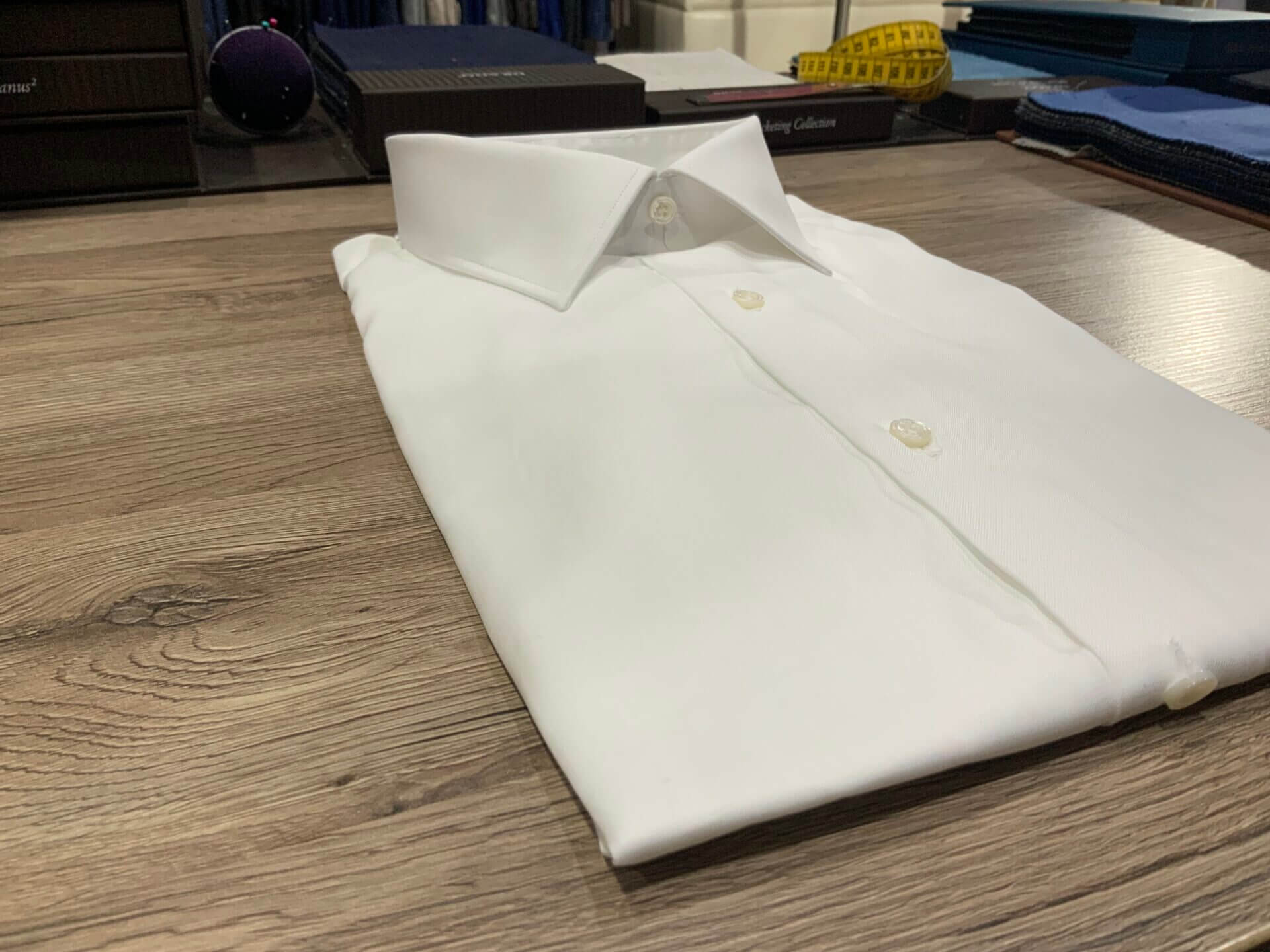 Camicia Sartoriale Twill Bianco Carlo Riva - immagine 2